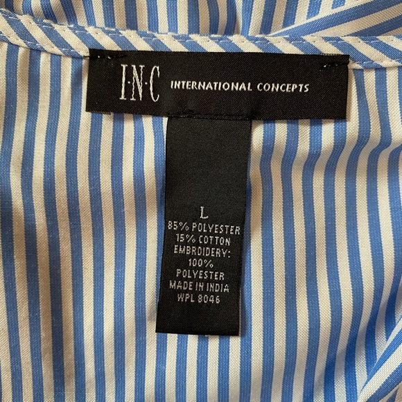 INC International Concepts ballon sleeve blouse - Picture 6 of 6